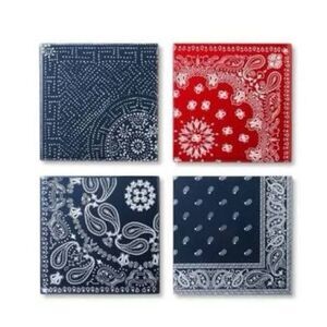 ✨Levi’s for Target Bandana Print Wooden Coasters, NIP